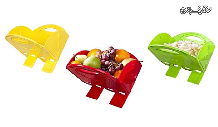 سبد تاشو مخصوص شست و شو، آبگیری میوه و سبزیجات