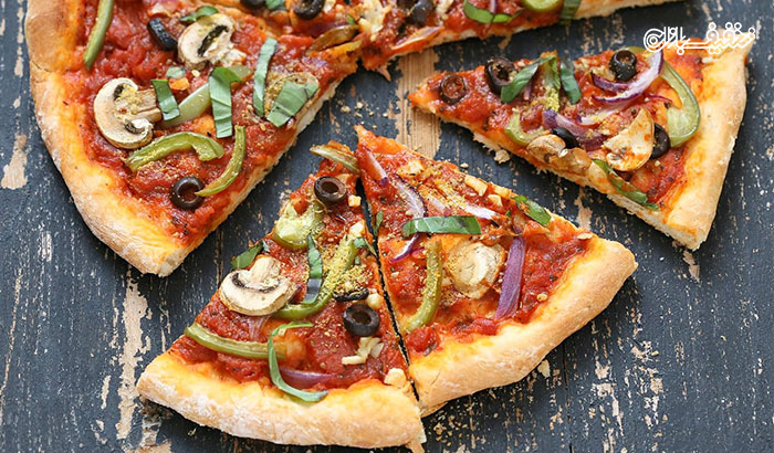 پیتزا سبزیجات در فست فود ایتالیایی دیدار