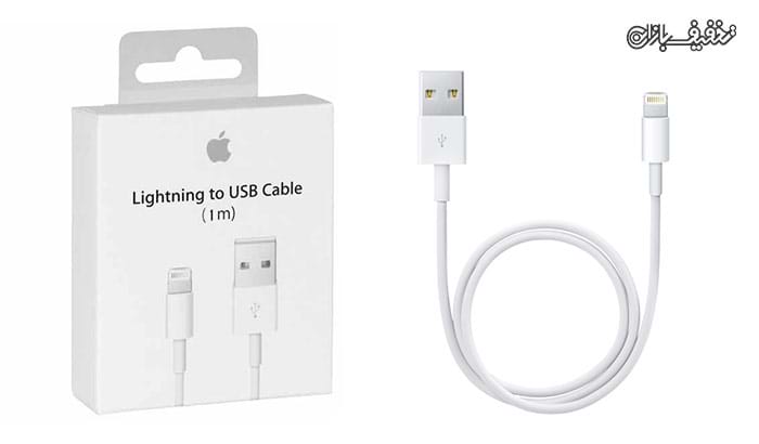 کابل طرح اصلی تبدیل لایتنینگ به USB اپل به طول یک متر