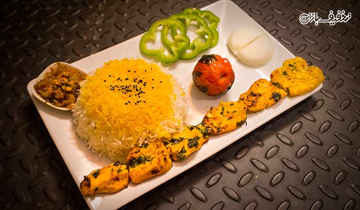 چلو جوجه کباب زعفرانی در مجموعه غذای ایرانی