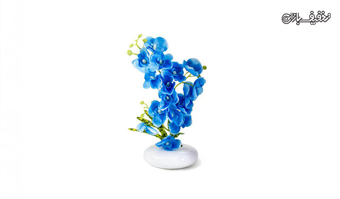 گل ارکیده مصنوعی همراه با گلدان 