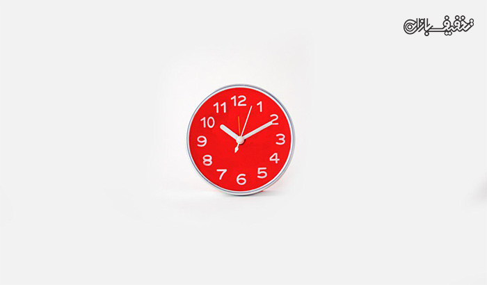 ساعت زنگدار رومیزی کوچک رنگ قرمز