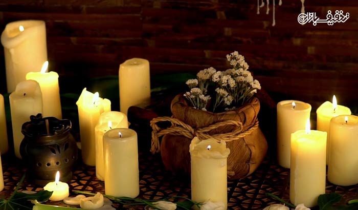 ماساژ فانتزی (چوب بامبو، شیر و شکلات، شمع) در سالن زیبایی مارون