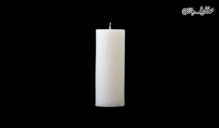 شمع استوانه ای قطر ۵ سفید Orkid در ۳ سایز
