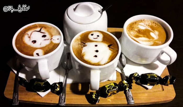 لذت نوشیدن انواع قهوه و چای در کافه لبخند