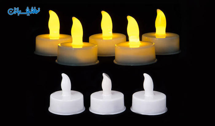 پکیج 6 عددی شمع پلاستیکی وارمر باتری خور LED Tealight