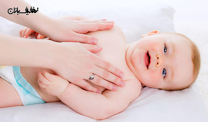 ماساژ ویژه نوزادان در مرکز سلامت نگر الوند