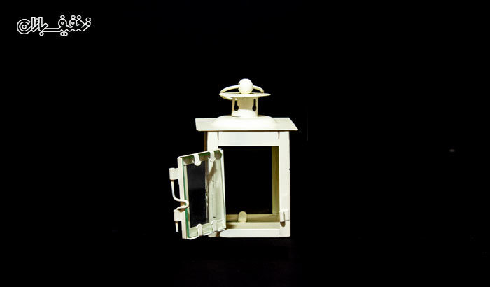 آویز و جا شمعی فلزی سه بعدی مکعبی 
