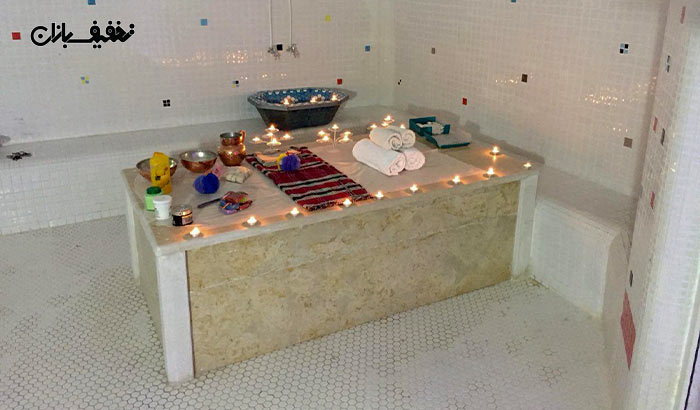 تجربه ای متفاوت از ریلکسیشن با حمام مغربی در مجموعه آبی پیام مخابرات شیراز