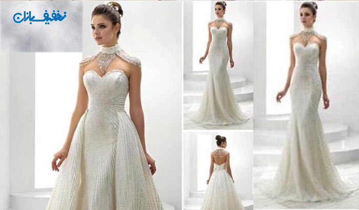 خرید لباس عروس شاین طرح ماهی مدل ایلدیز با ارزان ترین قیمت در مزون خانه سفید (White House) 