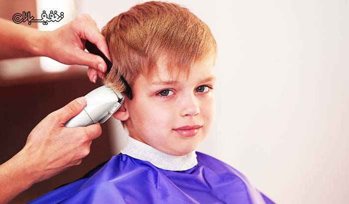 اصلاح موی کودک در آرایشگاه مردانه تغییر چهره