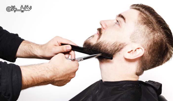 اصلاح، کراتینه و بافت مو و پاکسازی صورت آقایان در آرایشگاه مردانه تغییر چهره 