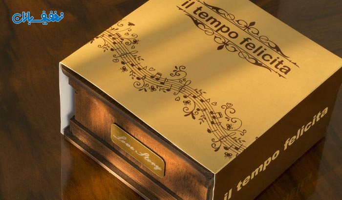 جعبه موزیکال چوبی هندلی ایل تمپو فلیچیتا با ملودی غوغای ستارگان