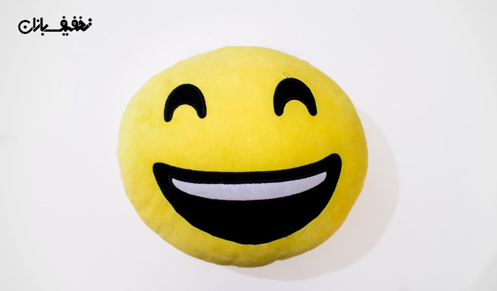 کوسن ایموجی Emoji طرح خنده سایز بزرگ