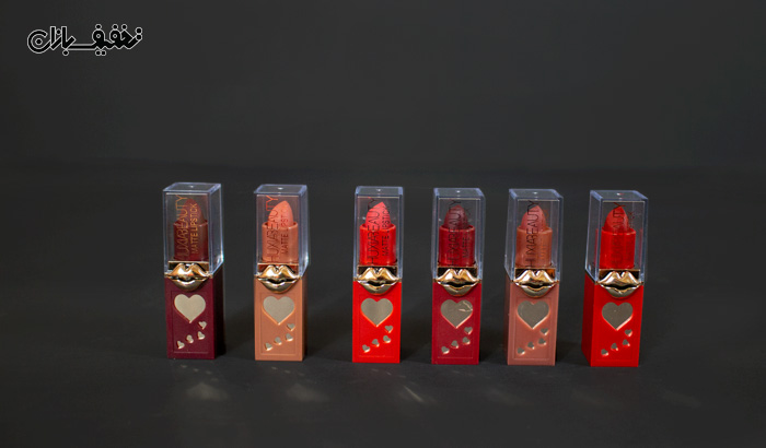 رژ لب مات جامد برند هکسیا بیوتی Huxia Beauty در 6 رنگ متفاوت