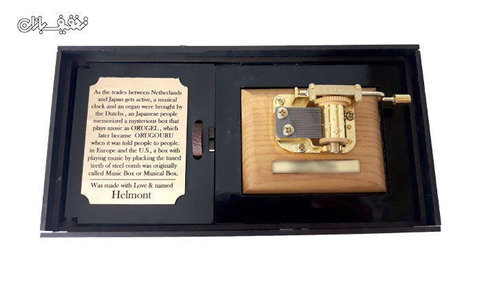 جعبه موزیکال چوبی هندلی هلمونت با ملودی Canon In D