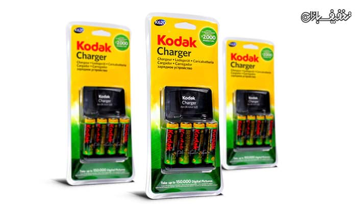 شارژر باتری کداک K620 به همراه 4 عدد باتری قابل شارژ