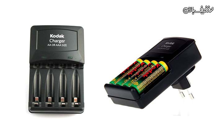 شارژر باتری کداک K620 به همراه 4 عدد باتری قابل شارژ