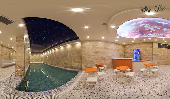 یک سانس سونا، جکوزی و استخر در استخر هتل جهان نما شیراز