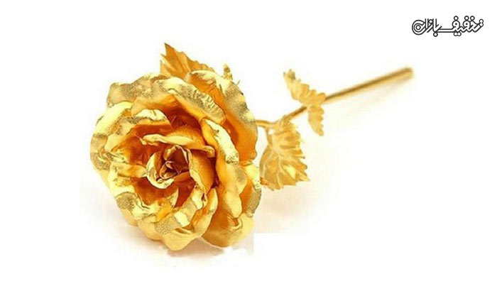 پکیج کادویی گل رز طلای نانو به همراه شناسنامه