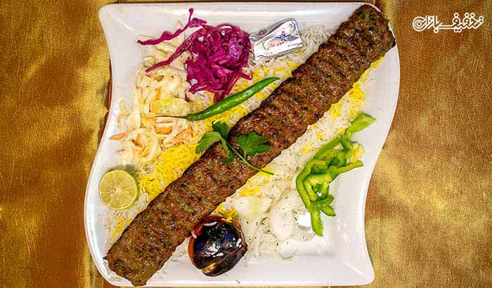 چلو کباب بناب مخصوص در رستوران سنتی درویش