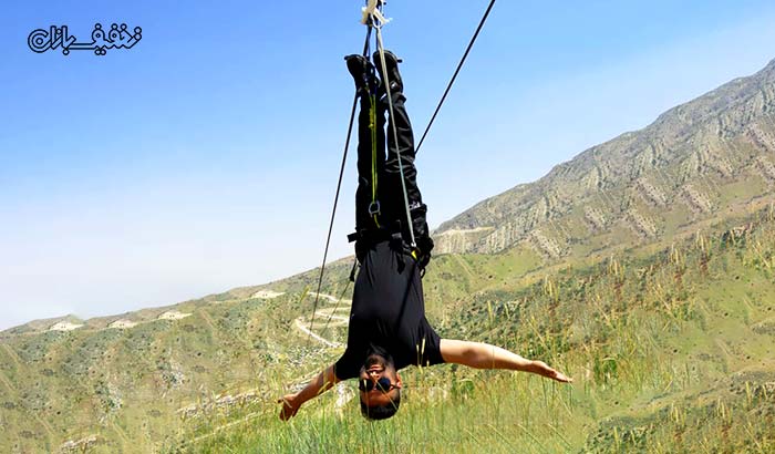 پروازی پر شور و هیجان بر فراز آسمان با زیپ لاین پارک کوهستانی دراک شیراز